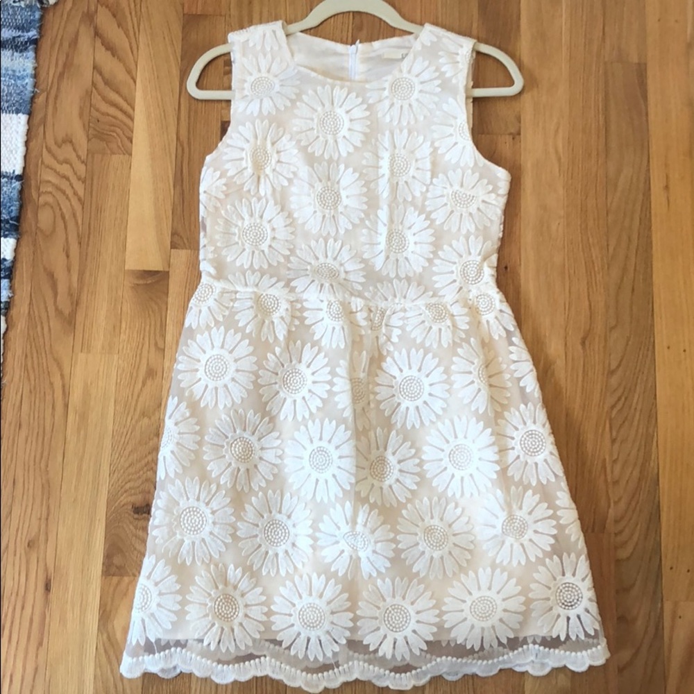 White floral Dress